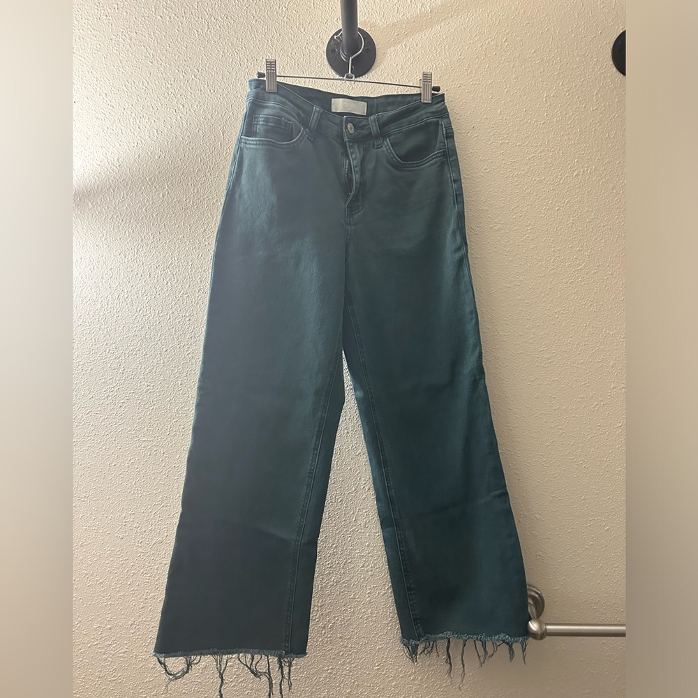 VERVET BY FLYING MONKEY Teal wide leg Jeans